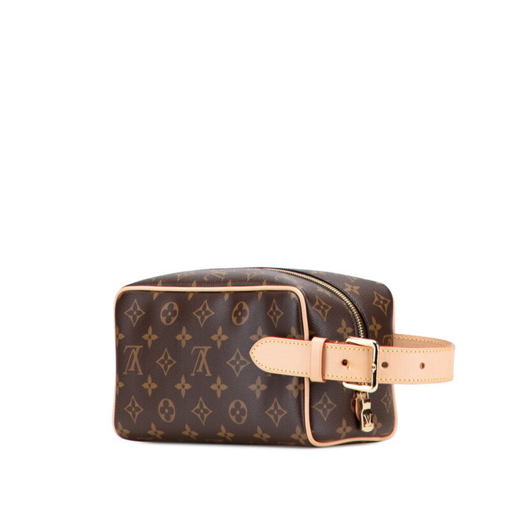 Louis Vuitton Monogram Locker Top Kit Shoulder Bag Brown Leather - Picture 2 of 8
